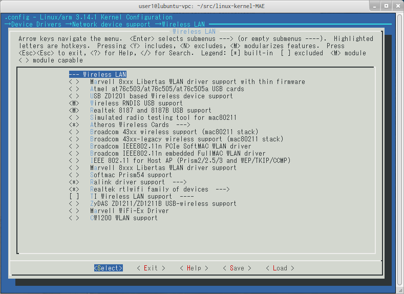 Wireless LAN以下の各種デバイス用ドライバ (Atheros/Ralink/Realtek)